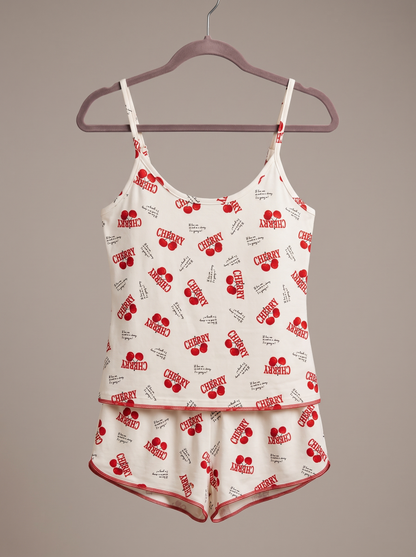 Cherry Love Πιτζάμα Σετ