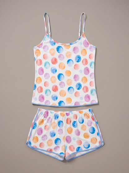 Watercolor Dots Πιτζάμα Σετ