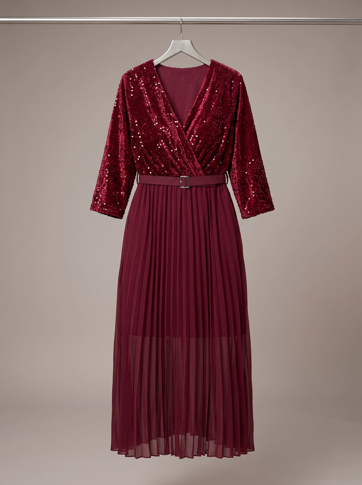 Μίντι Φόρεμα “Velvet Pleat”