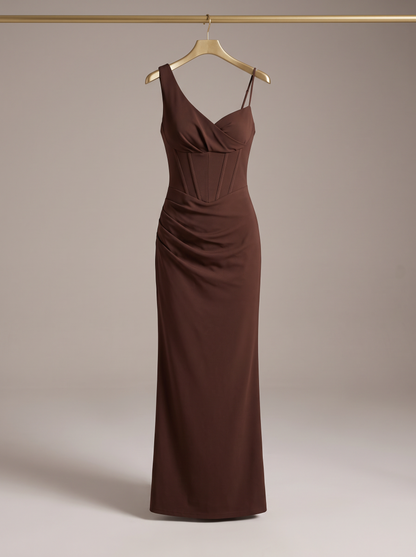 Μάξι Φόρεμα “Chocolate Corset”